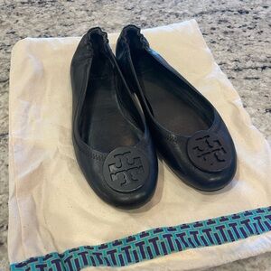 Tory Burch Minnie Travel Ballet Flats - Black